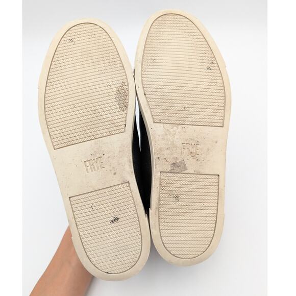 Frye Pewter Low Top Sneakers Shoes Women's Charcoal Metallic Size US6.5M EU37 - Picture 7 of 12